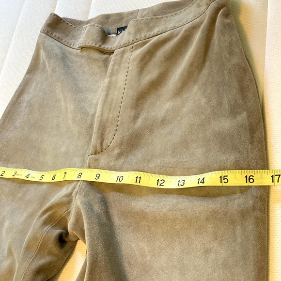 RALPH LAUREN Black Label Lamb Suede Leather Pants - Picture 13 of 14